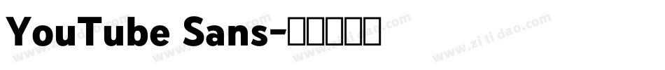 YouTube Sans字体转换